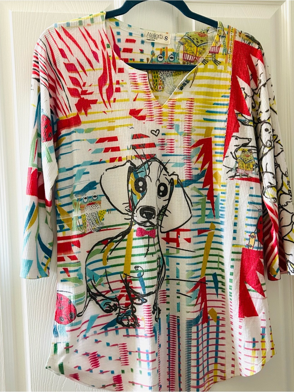 Atelier5 Dachshund Graphic Tunic - Multicolor